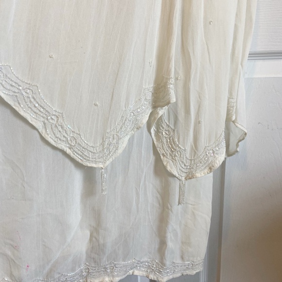 Vintage Papillon Fairytale Beaded Layered Sheer Dress - Picture 6 of 11